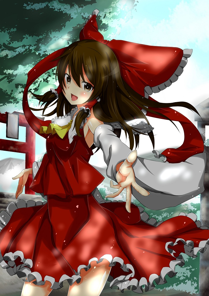 hakurei reimu (touhou) drawn by hijiri_tsukasa_(hijiri-tukasa)