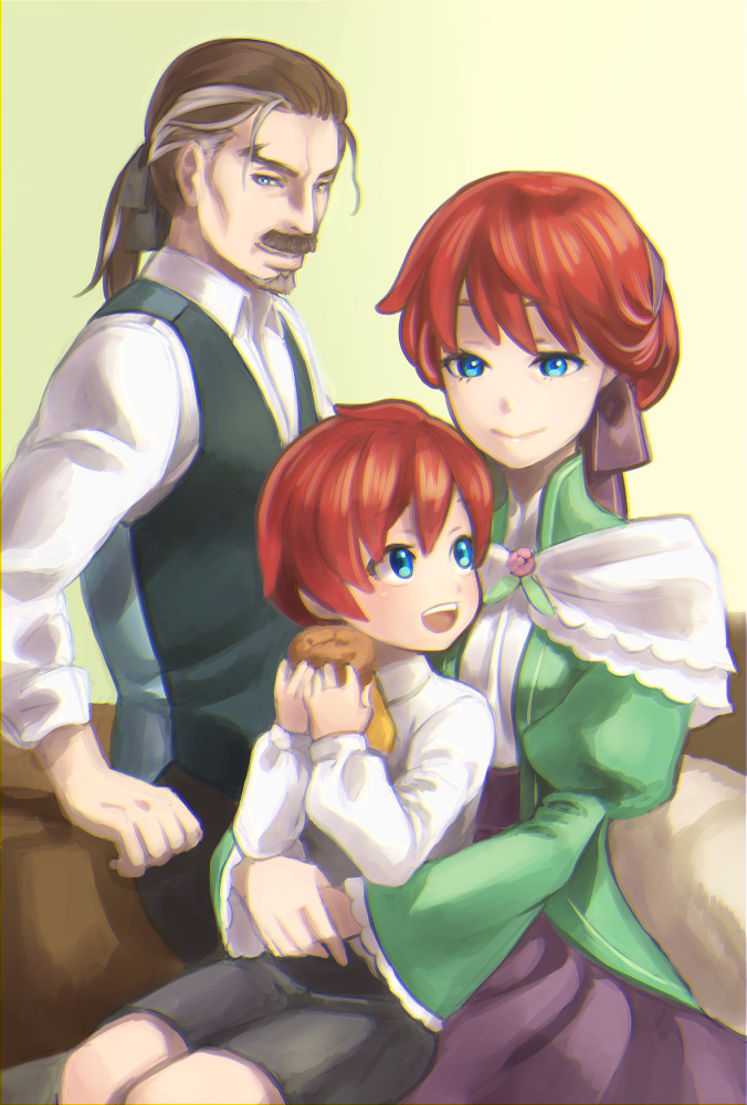 reinhard van astrea, theresia van astrea, and wilhelm (re:zero kara hajimeru isekai seikatsu) drawn by kabane_(follabi)