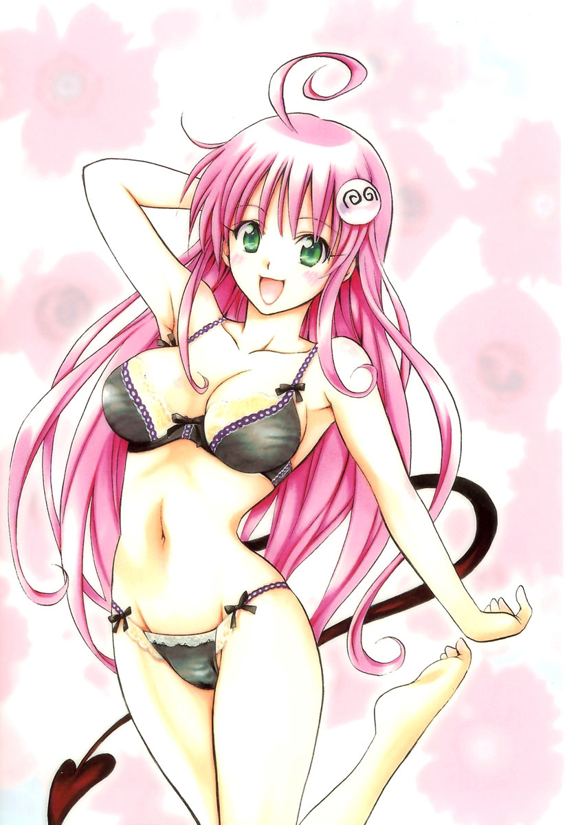 lala satalin deviluke and peke (to love-ru) drawn by yabuki_kentarou