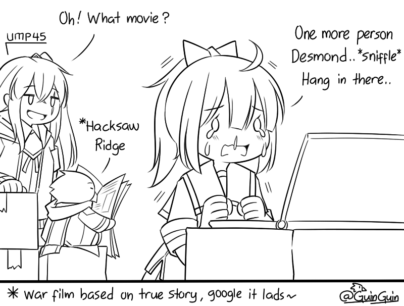 ump45, commander, little blue, gsh-18, and non-human commander (girls' frontline) drawn by guin_guin