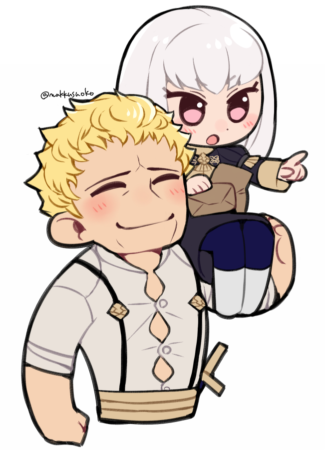 lysithea von ordelia and raphael kirsten (fire emblem and 1 more) drawn by do_m_kaeru