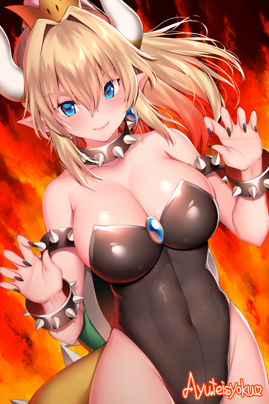 bowsette (mario and 1 more) drawn by ayuteisyoku