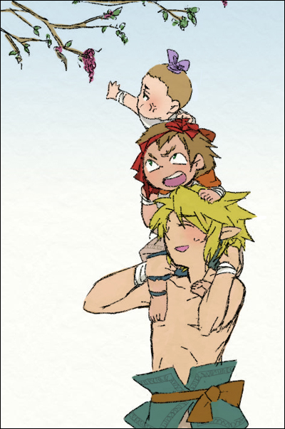 link, talo, and malo (the legend of zelda and 1 more) drawn by kotatsuice
