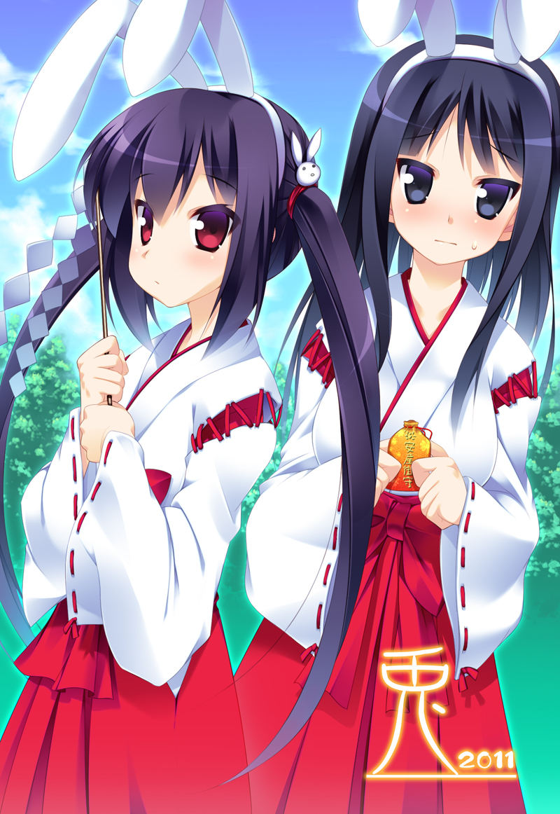 akiyama mio and nakano azusa (k-on!) drawn by hoppege