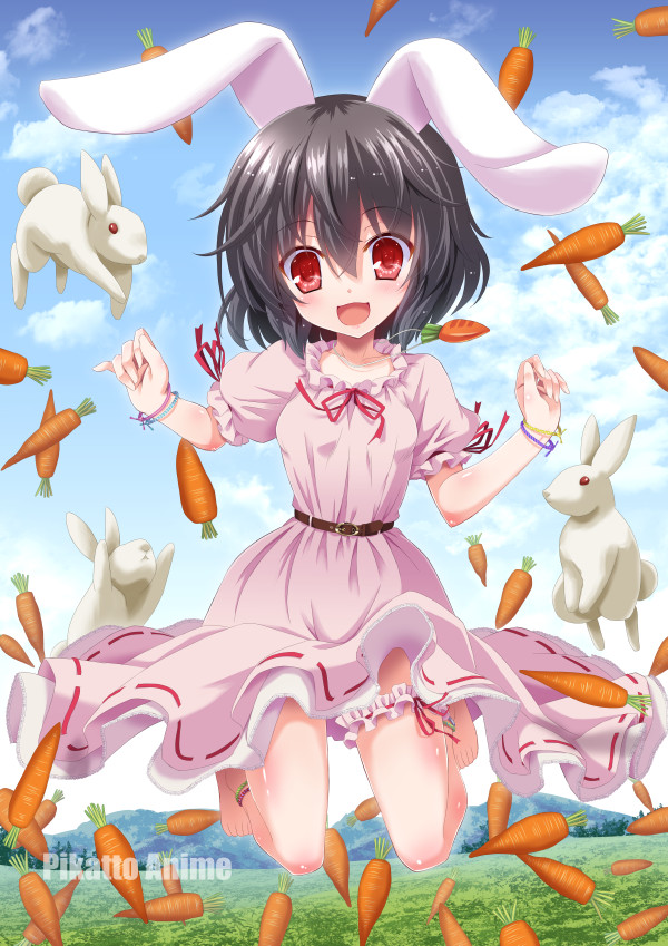 inaba tewi (touhou) drawn by yamu_(reverse_noise)