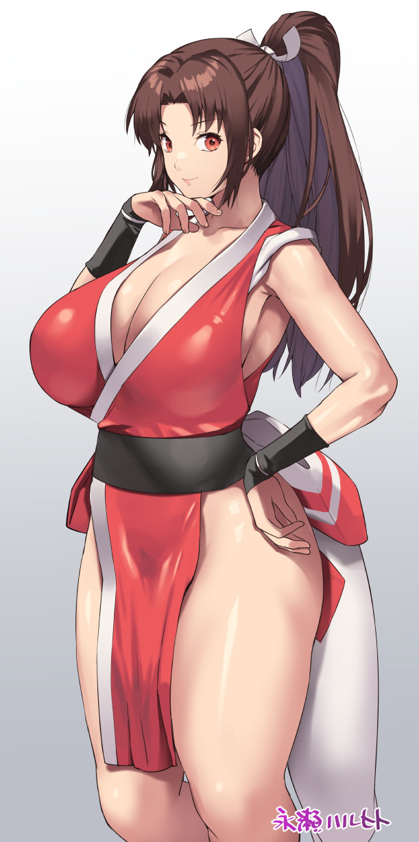 shiranui mai (the king of fighters and 1 more) drawn by nagase_haruhito