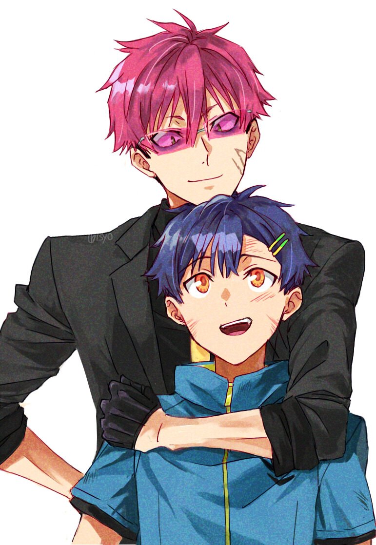 asanaka yomogi and gauma (gridman universe) drawn by risyo