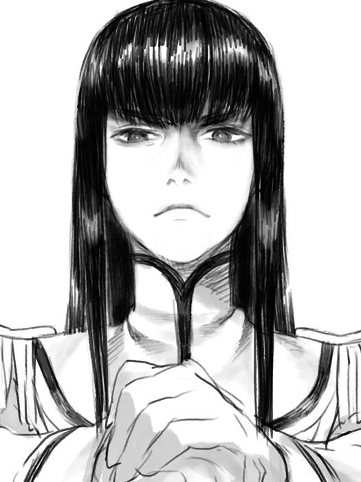 kiryuuin satsuki and junketsu (kill la kill) drawn by takuan_(takuanlunch)
