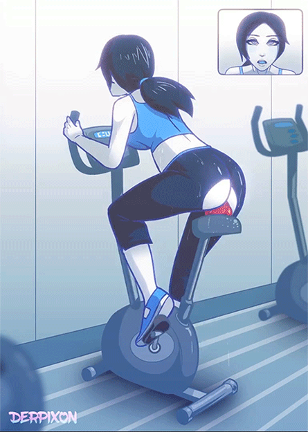 wii fit trainer (wii fit) drawn by derpixon
