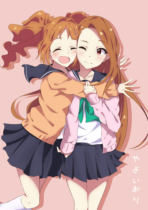 minase iori and takatsuki yayoi (idolmaster) drawn by hitotsuki_nanoka