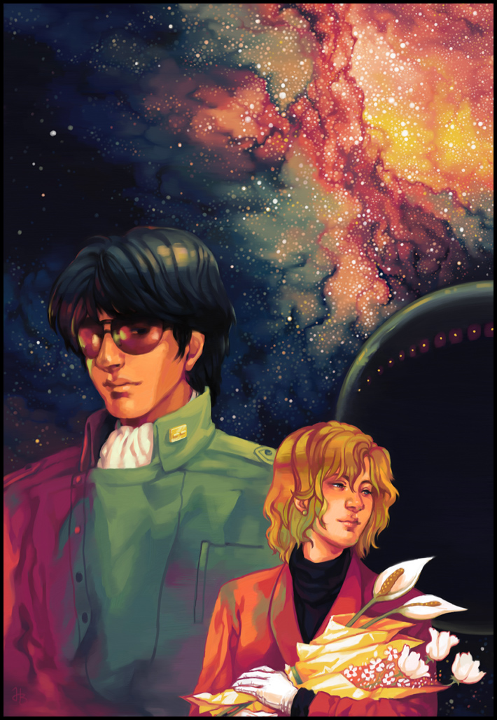 yang wen-li and jessica edwards (ginga eiyuu densetsu) drawn by lastlabyrinth