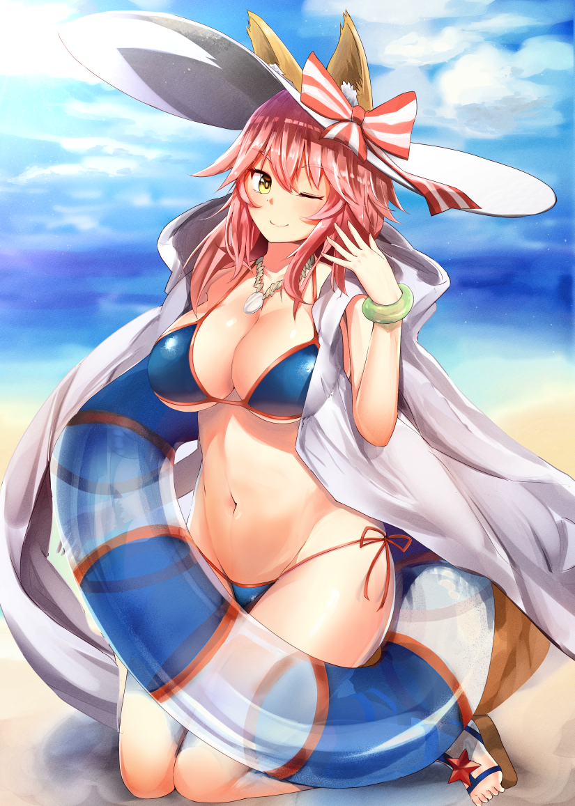 tamamo and tamamo no mae (fate and 1 more) drawn by nanasumi_(pantie_party_project)