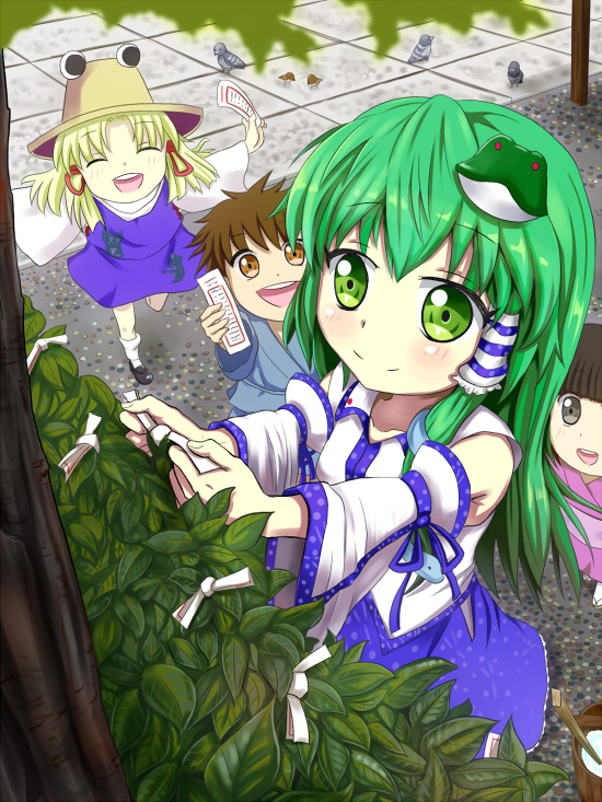 kochiya sanae and moriya suwako (touhou) drawn by tonakai_(bunsuka)