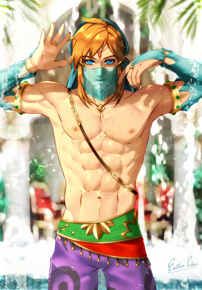link (the legend of zelda and 1 more) drawn by esther_shen