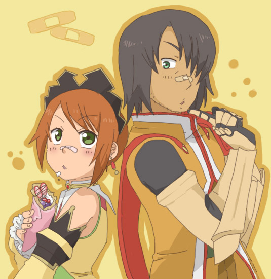 rita mordio and schwann oltorain (tales of and 1 more) drawn by josephine-843
