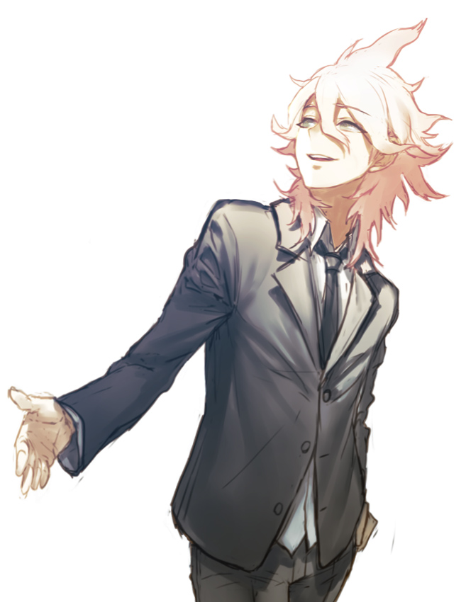 komaeda nagito (danganronpa and 1 more) drawn by kokutan_kitsunen