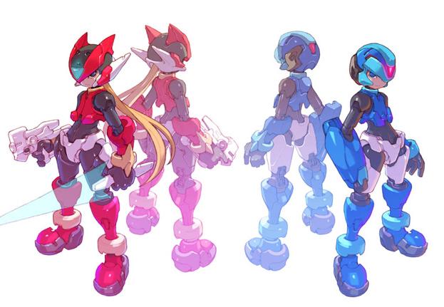 zero, x, and zero(z) (mega man and 1 more)