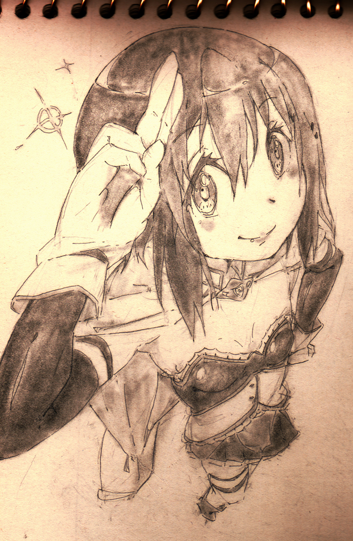 miki sayaka (mahou shoujo madoka magica) drawn by touyu