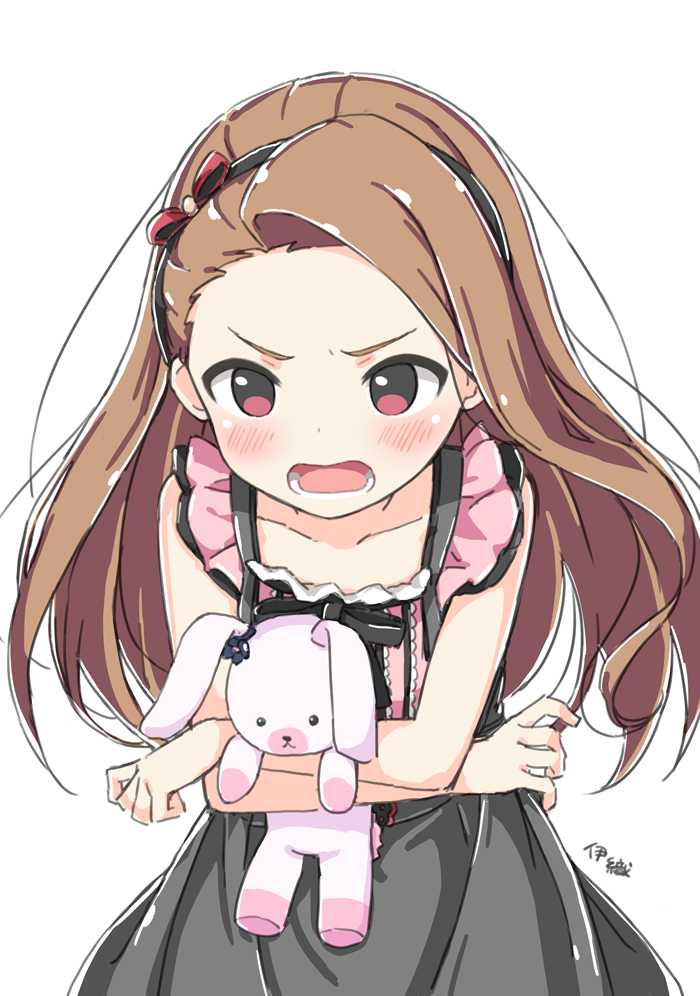 minase iori and usa-chan (idolmaster) drawn by kuresuku_(lessons)