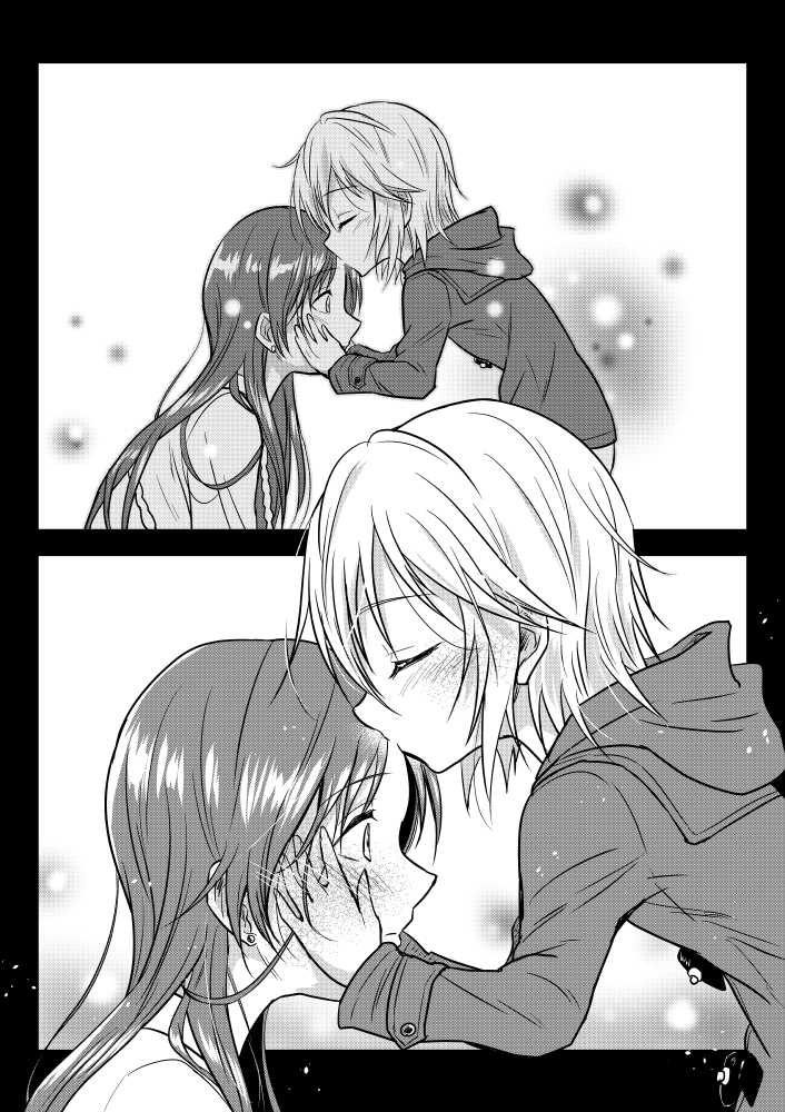 nitta minami and anastasia (idolmaster and 1 more) drawn by kuboken