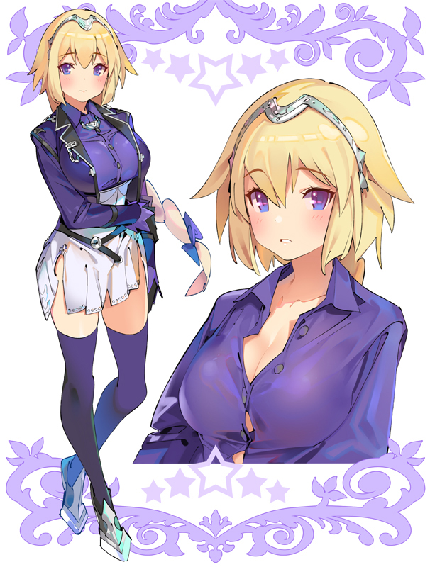 jeanne d'arc (fate and 2 more) drawn by popqn