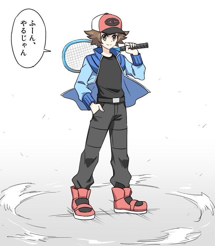 hilbert (pokemon and 1 more) drawn by soumendaze