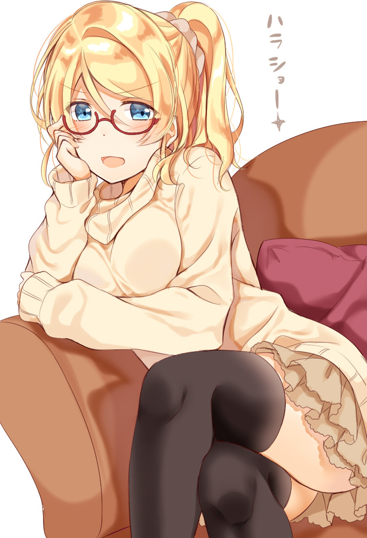 ayase eli (love live! and 1 more) drawn by mogu_(au1127)