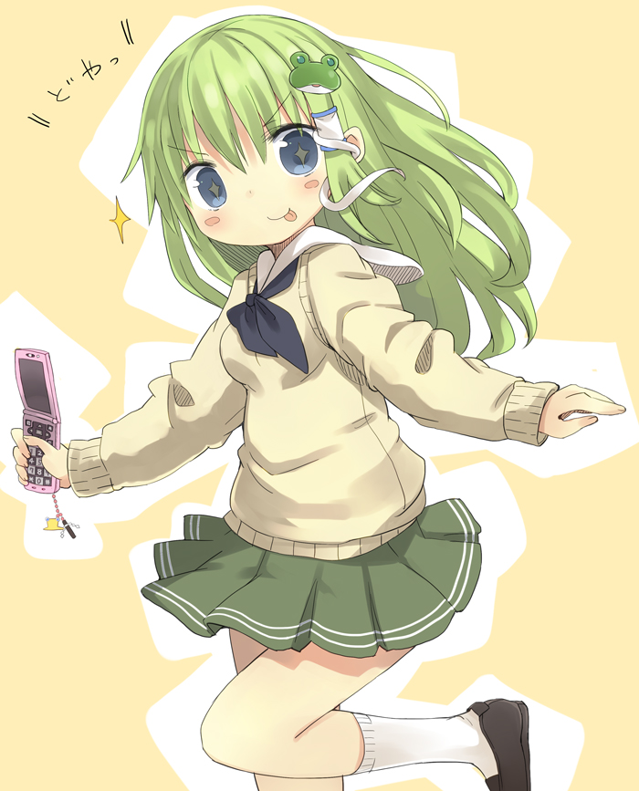 kochiya sanae (touhou) drawn by amaa_(chou_dennou_jidai)