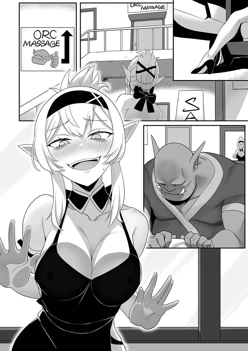 orc and thalia (orc massage) drawn by lo_xueming