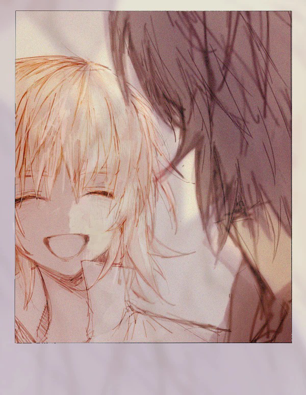 cagalli yula athha and athrun zala (gundam and 1 more) drawn by she_(morianosu)