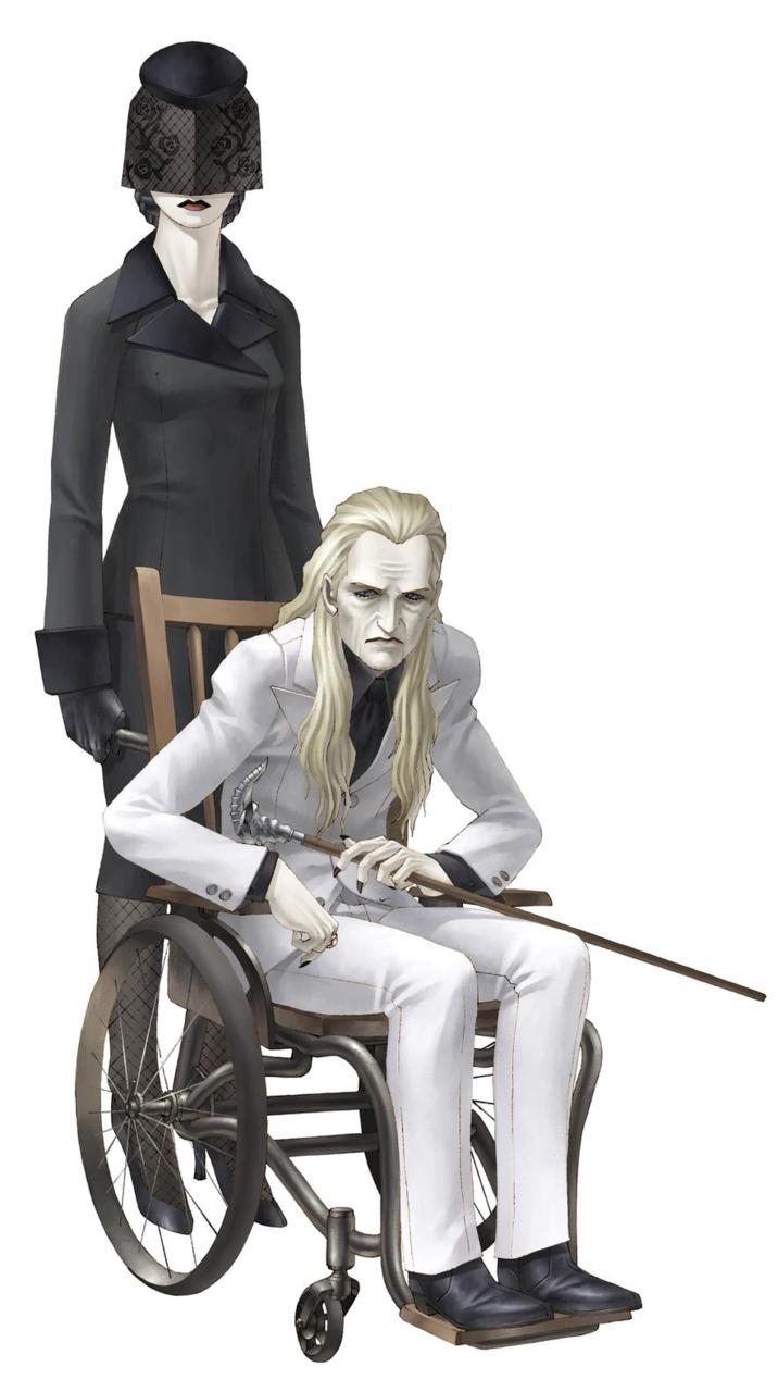 lucifer, louis cypher, and lady in black (shin megami tensei and 1 more) drawn by kazuma_kaneko