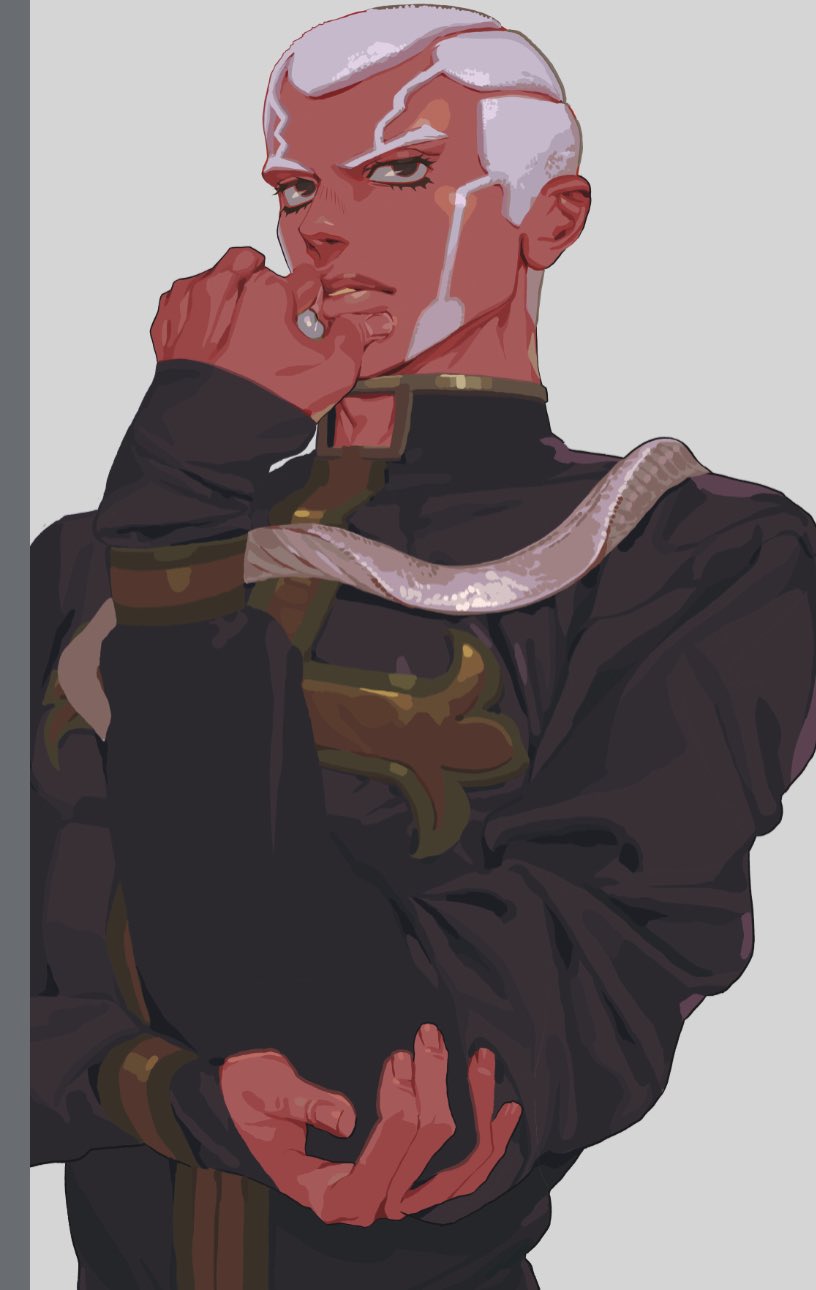 enrico pucci (jojo no kimyou na bouken and 1 more) drawn by mgong520