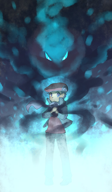lucas and darkrai (pokemon and 2 more) drawn by cocoloco