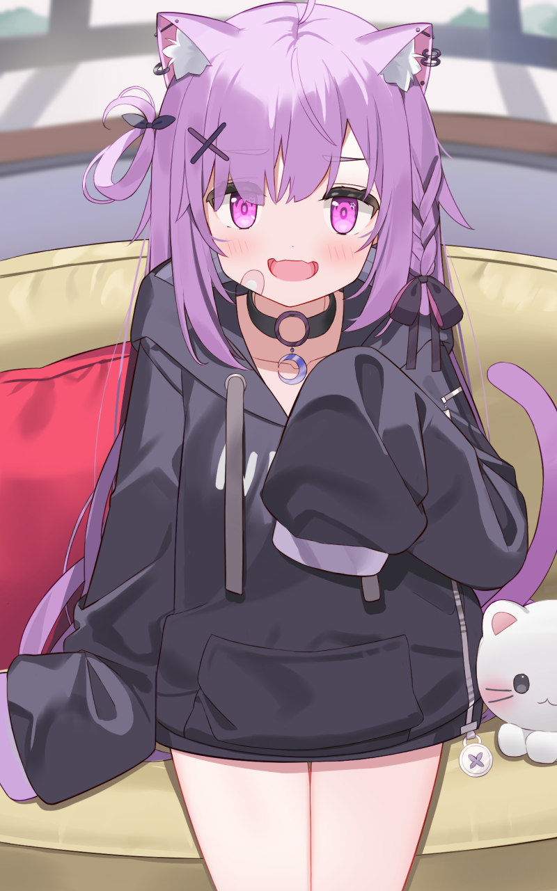 mikeneko (indie virtual youtuber) drawn by yoru_no_yayoi