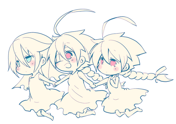 nu-13, lambda-11, and mu-12 (blazblue) drawn by kuro_yuzu