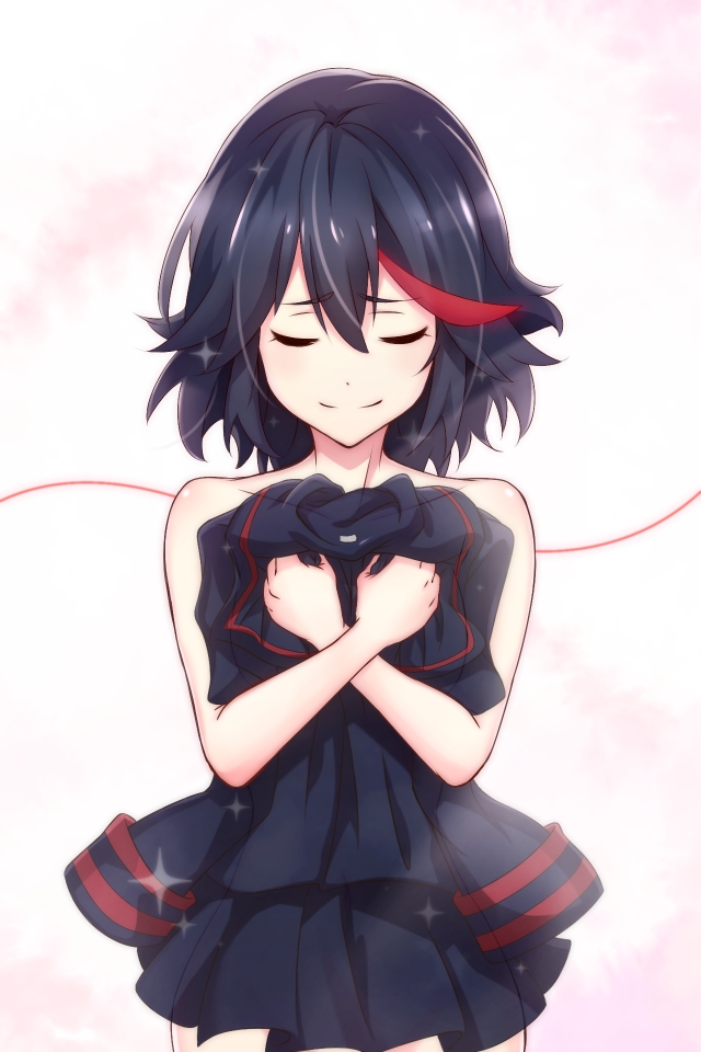 matoi ryuuko and senketsu (kill la kill) drawn by yokke
