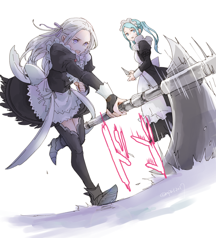 edelgard von hresvelg, flora, and kakuma ai (fire emblem and 2 more) drawn by robaco