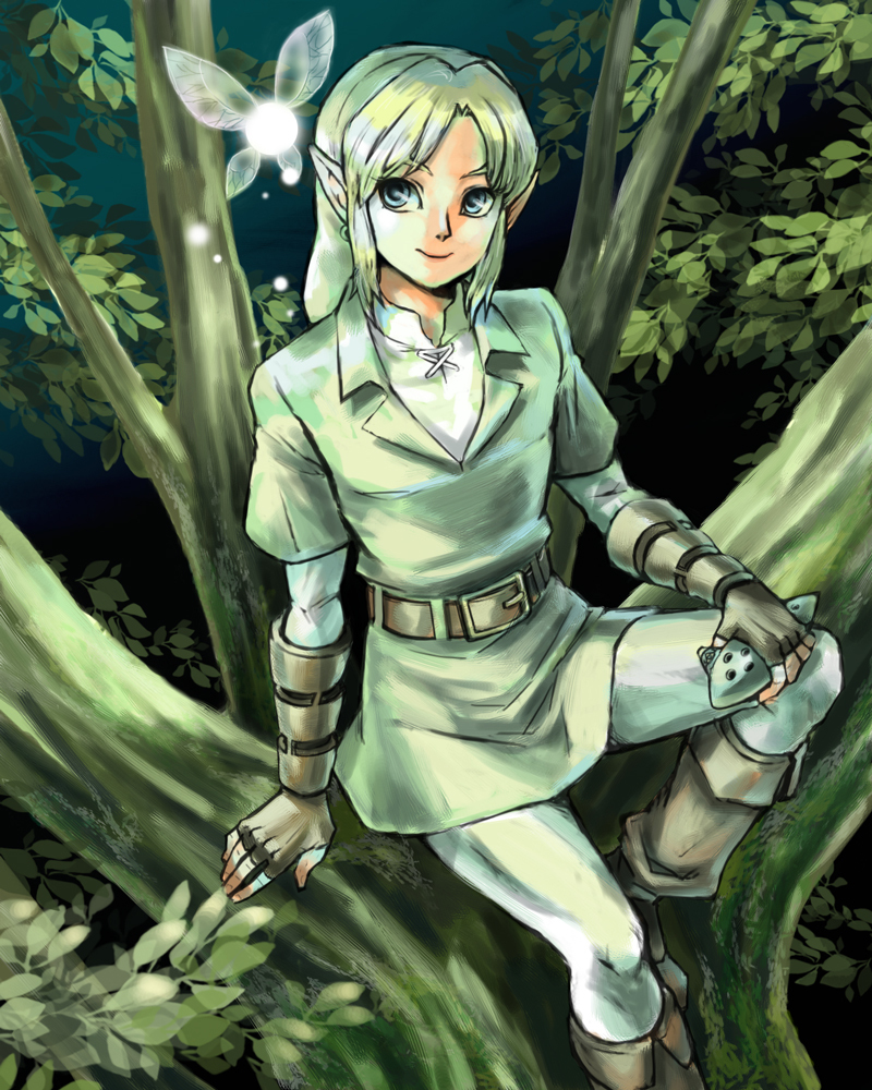 link and navi (the legend of zelda and 1 more) drawn by hakobe_(ichiru)