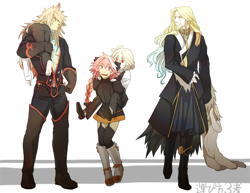 astolfo, sieg, siegfried, and vlad iii (fate and 2 more) drawn by mine_(odasol)