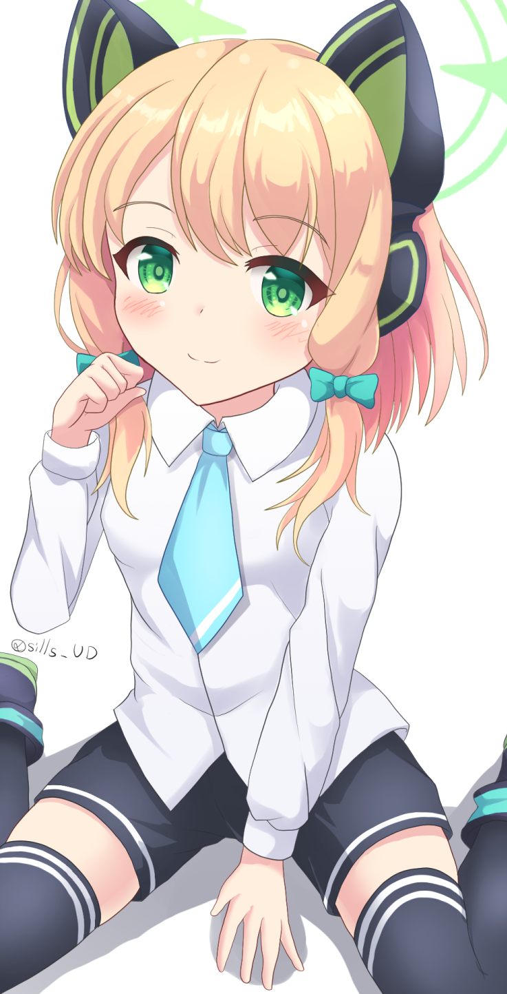 midori (blue archive) drawn by sills