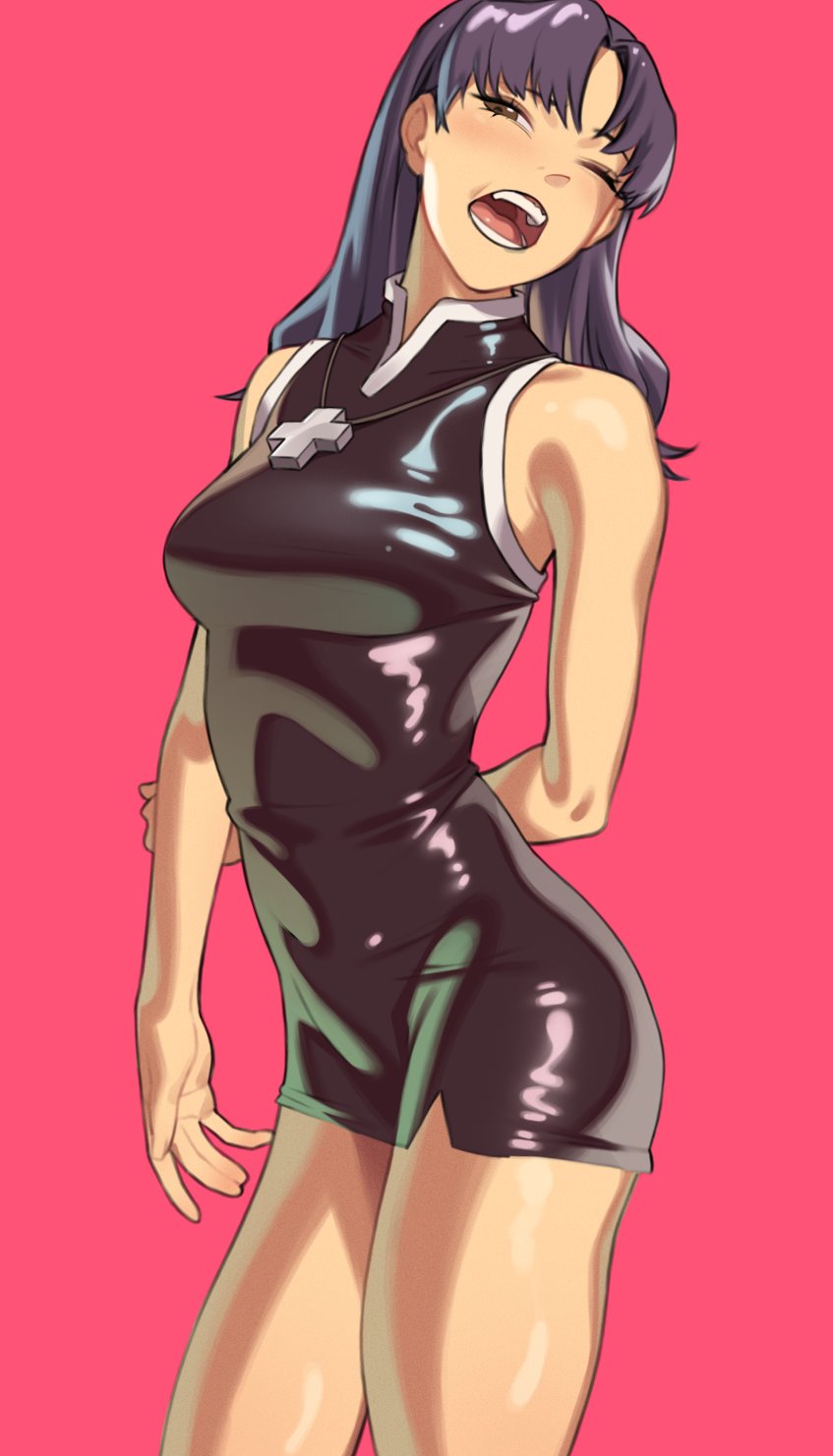katsuragi misato (neon genesis evangelion) drawn by pokoporoko