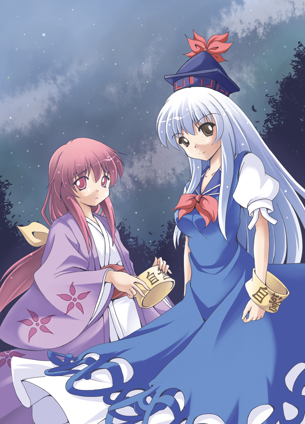 kamishirasawa keine and kotohime (touhou) drawn by a_kirima