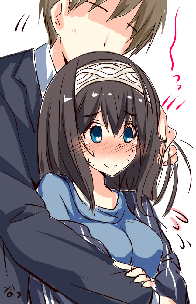 producer and sagisawa fumika (idolmaster and 1 more) drawn by natsu_(anta_tte_hitoha)