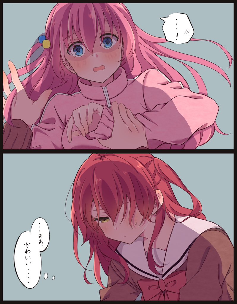 gotoh hitori and kita ikuyo (bocchi the rock!) drawn by nukazuke_(kzhto)