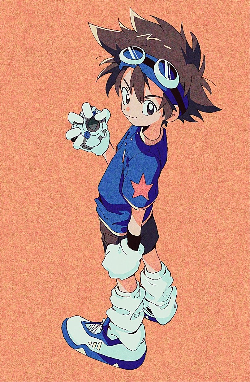 yagami taichi (digimon and 1 more) drawn by 0gong7pang