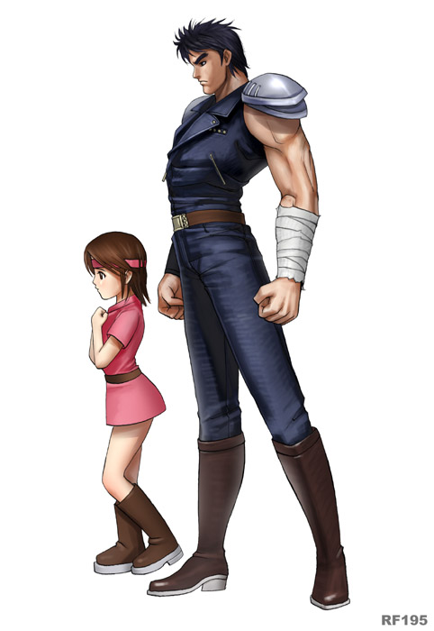 kenshiro and lin (hokuto no ken) drawn by ryu_(ryu's_form_site)