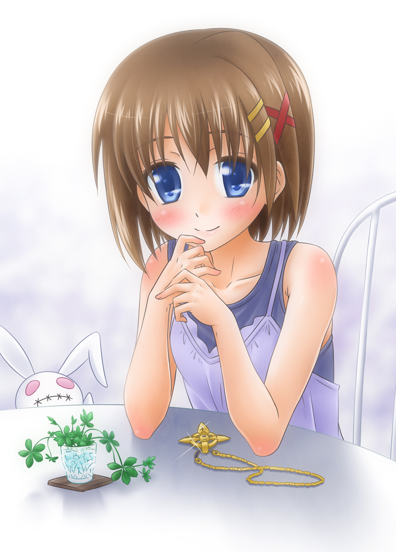 yagami hayate, schwertkreuz, and noroi usagi (lyrical nanoha and 3 more) drawn by shinozuki_takumi