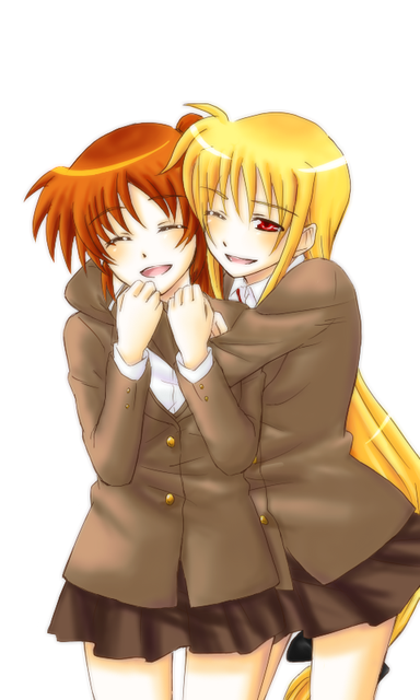 fate testarossa and takamachi nanoha (lyrical nanoha and 2 more) drawn by ao_toki