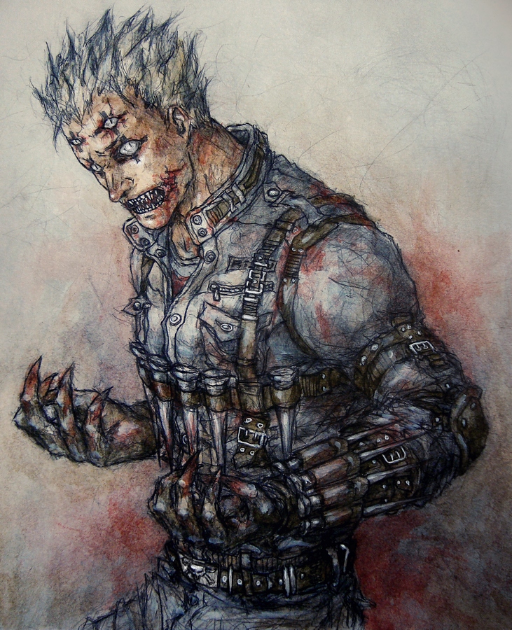 risu and curse (dorohedoro) drawn by kit-sha
