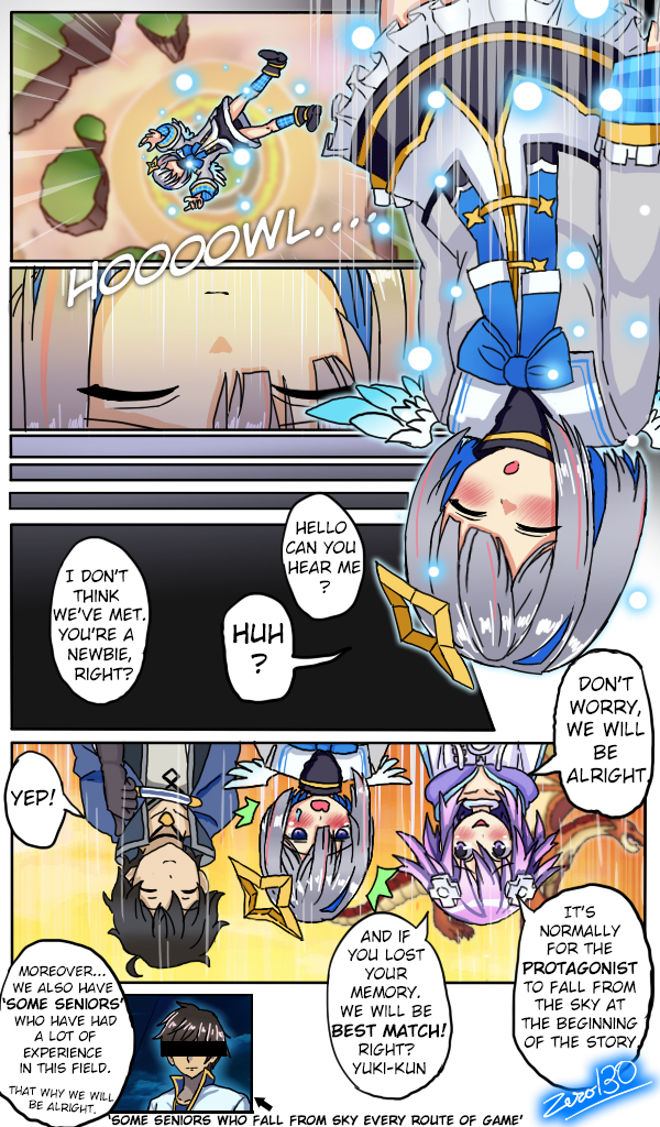 amane kanata, kiryu coco, neptune, and yuuki (hololive and 3 more) drawn by zero130